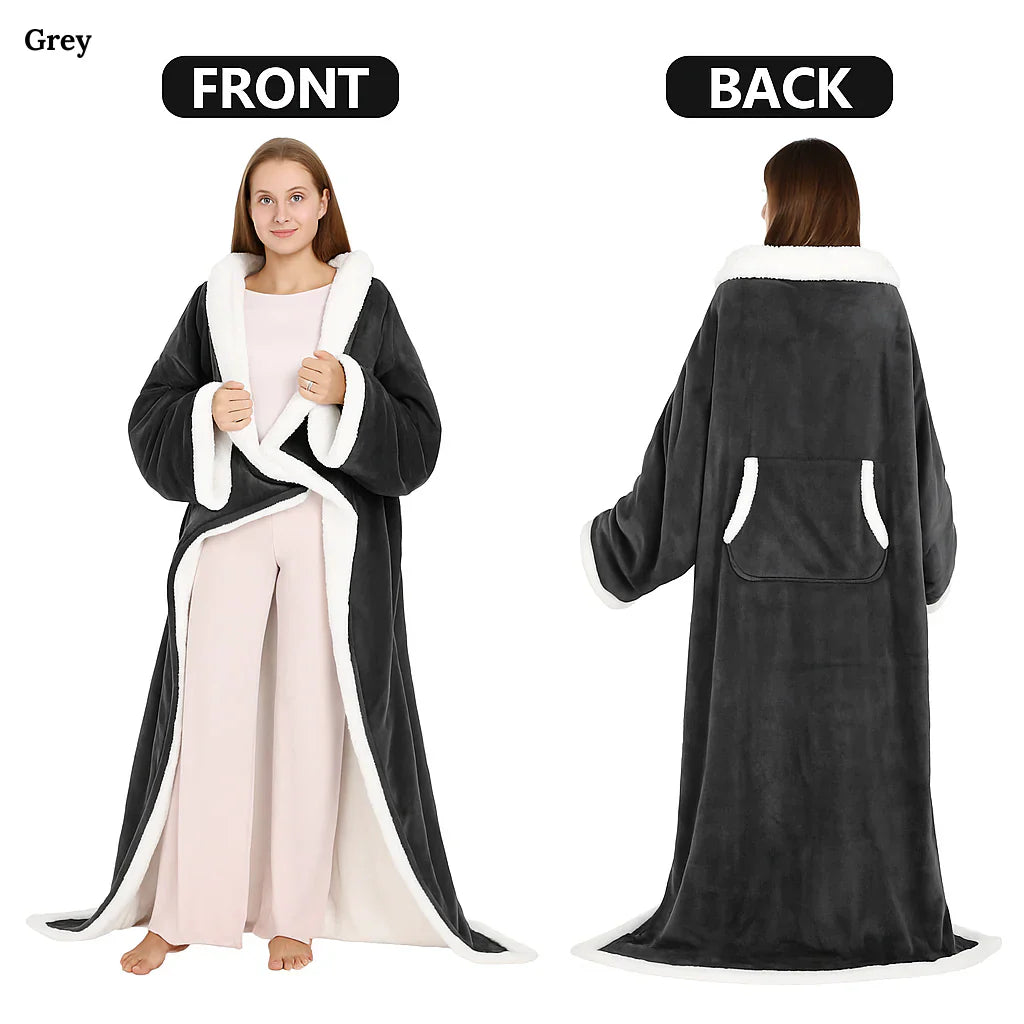 Fleecezy™ – Luxury Warm Blanket Robe