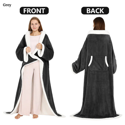 Fleecezy™ – Luxury Warm Blanket Robe